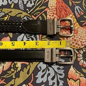 Two boys Chaps belts. Leather. Reversible black and brown. Maybe worn once.